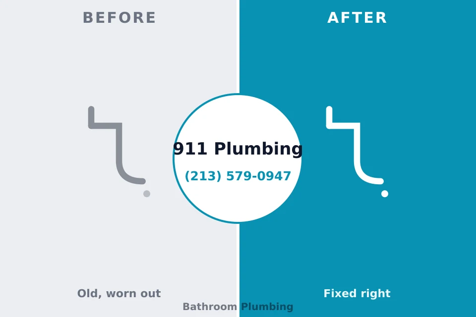 Before and after: plumbing company Logansport, IN